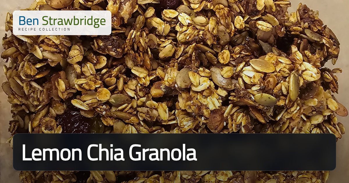 Lemon Chia Granola | Recipes on BenStrawbridge.com