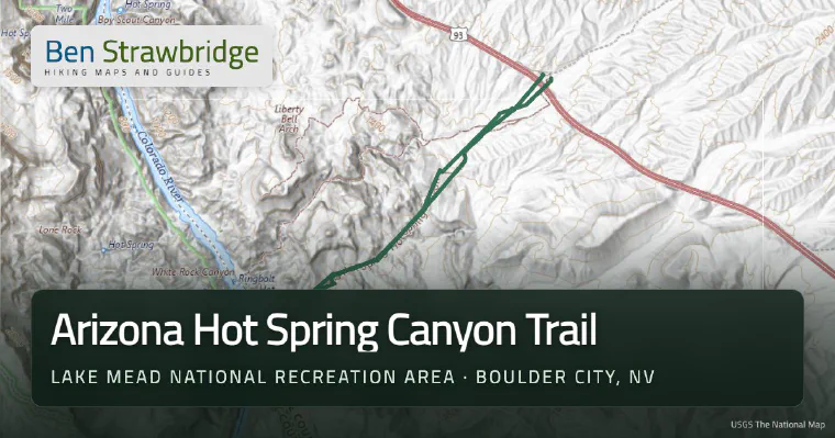 Arizona Hot Spring Canyon Trail trail map