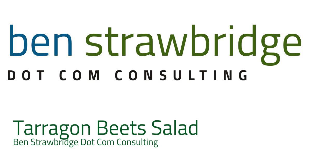 Tarragon Beets Salad | Recipes on BenStrawbridge.com