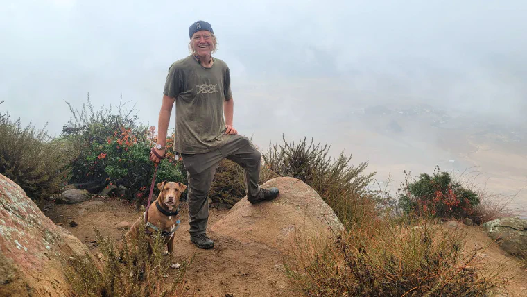 Ben and Rhys at the top of Bishop Peak