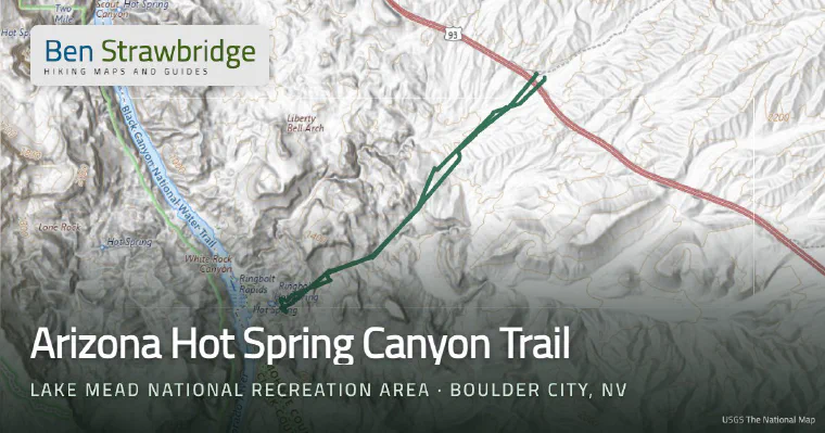 Arizona Hot Spring Canyon Trail trail map