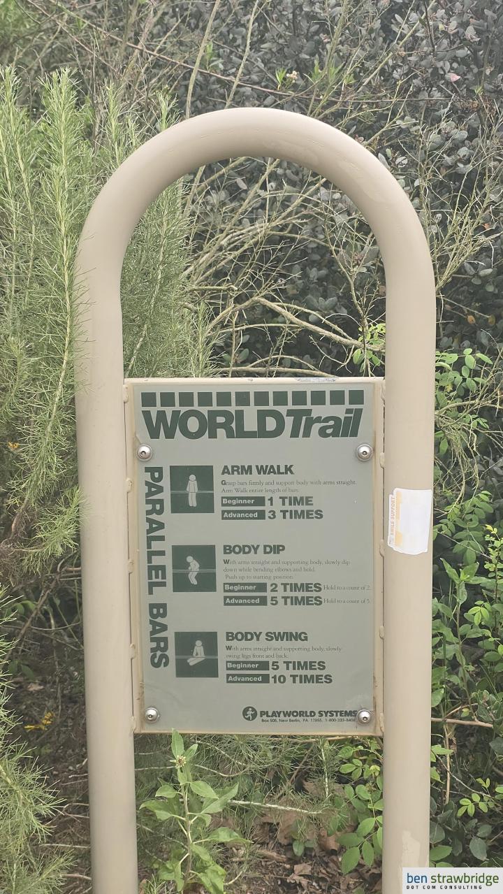 The Bluff Creek Trail path near the Lincoln Boulevard trailhead
